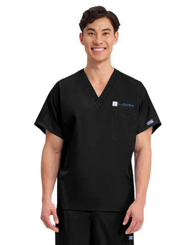 Cherokee Workwear Unisex One-Pocket Scrub Top - **Proscribe Logo Included**