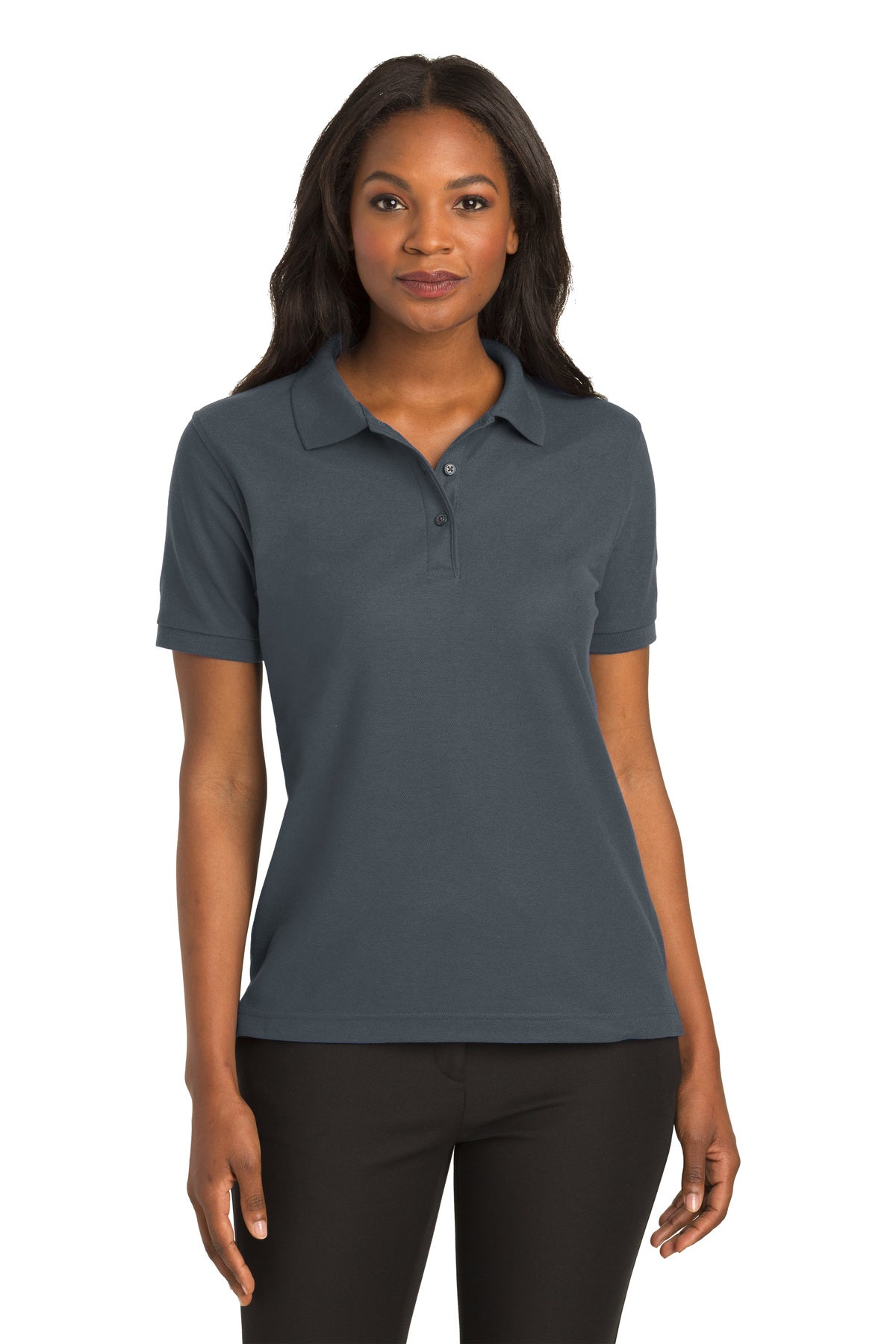 Port Authority® Ladies Silk Touch Polo - Dark Grey