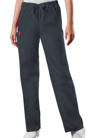 Cherokee Workwear Unisex Drawstring Scrub Pants - Dark Grey