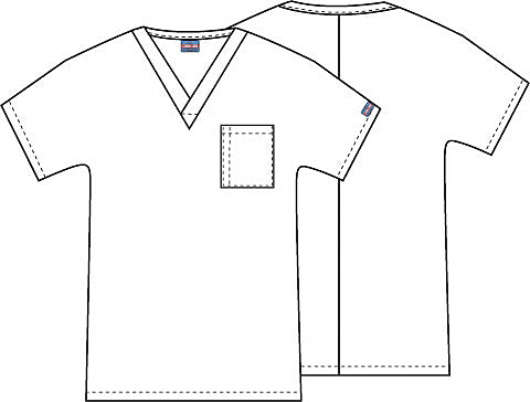 Cherokee Workwear Unisex One-Pocket Scrub Top - PROSCRIBE TRAINERS ONLY